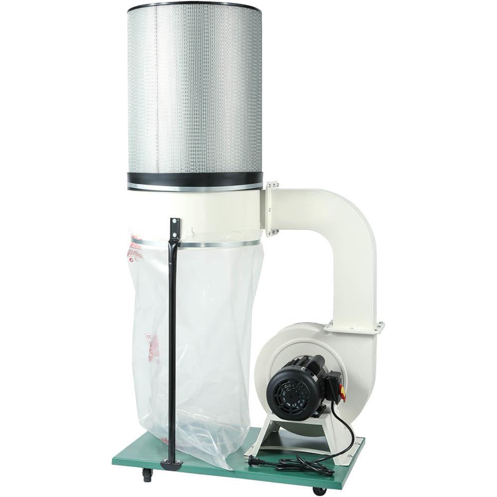 Grizzly, Grizzly G0548ZP 240V 2 HP Canister Dust Collector with Aluminum Impeller