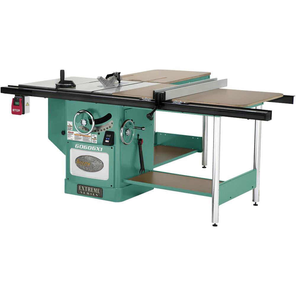 Grizzly, Grizzly G0606X1 220V/440V 12 Inch 7-1/2 HP 3-Phase Extreme Table Saw