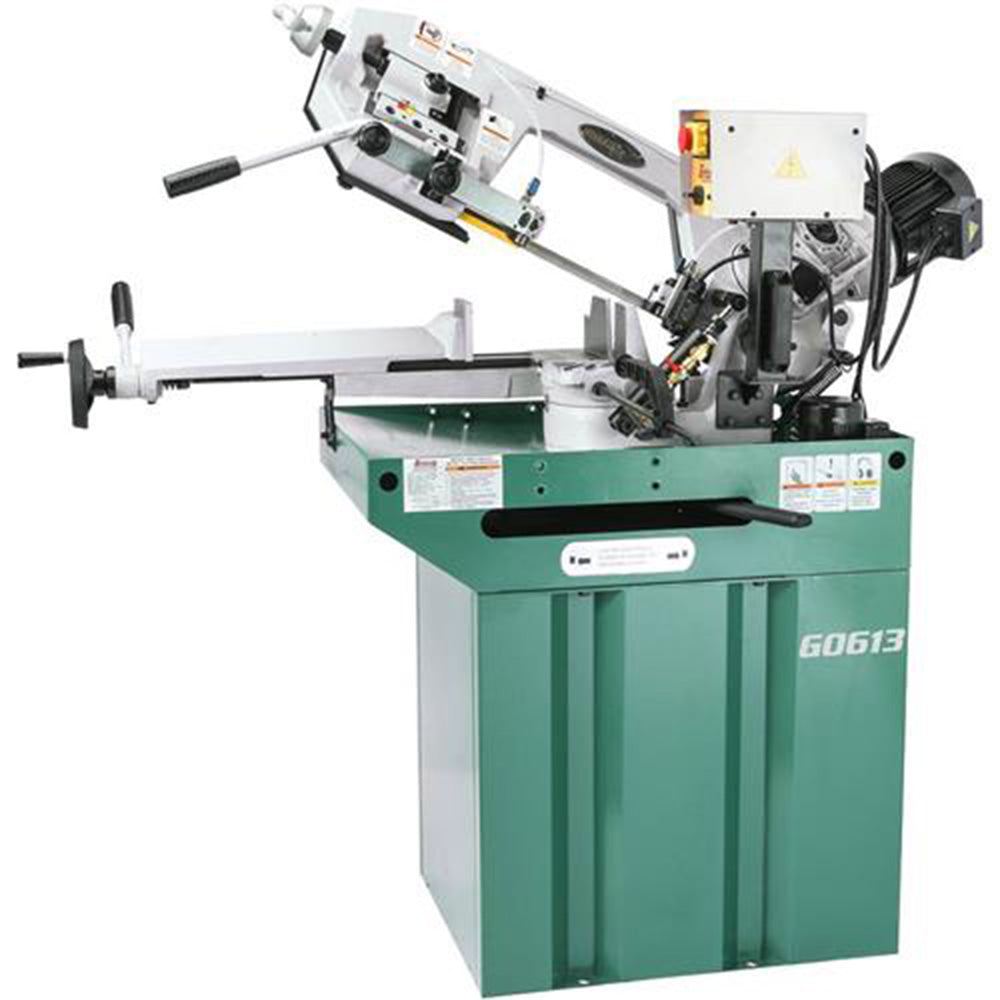 Grizzly, Grizzly G0613 110V/220V 7 Inch x 8-1/4 Inch 1 HP Swivel Metal-Cutting Bandsaw