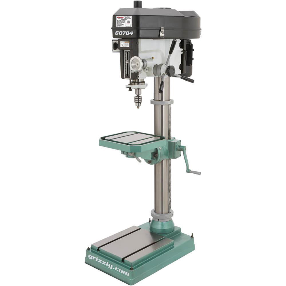 Grizzly, Grizzly G0784 220V 15 Inch Heavy-Duty Floor Drill Press