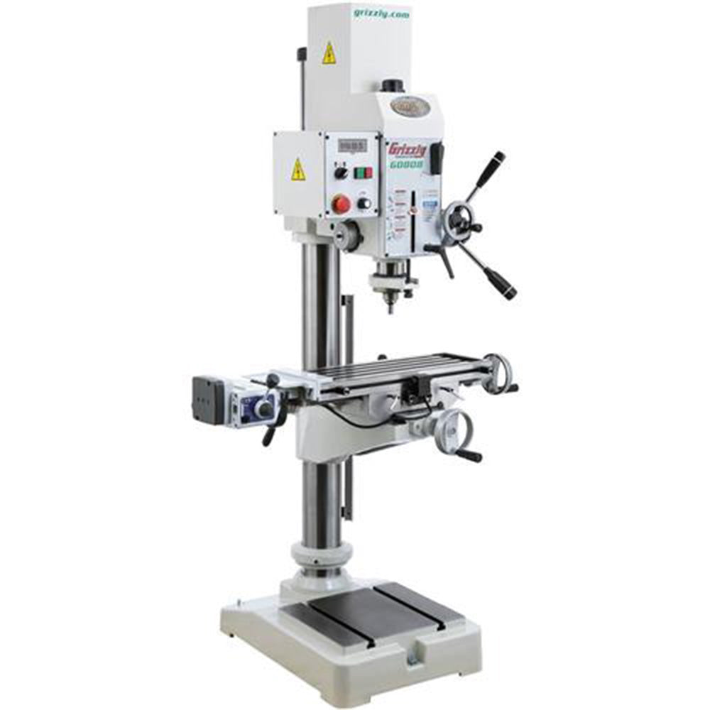 Grizzly, Grizzly G0808 220V Variable-Speed Gearhead Drill Press With Cross-Slide Table