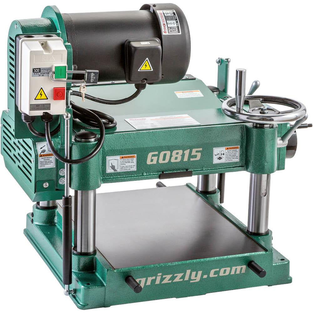 Grizzly, Grizzly G0815 240V 15 Inch 3 HP Heavy-Duty Planer