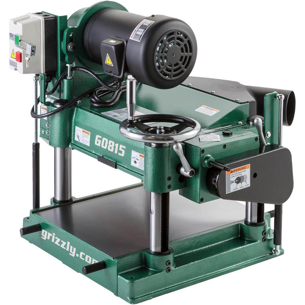 Grizzly, Grizzly G0815 240V 15 Inch 3 HP Heavy-Duty Planer