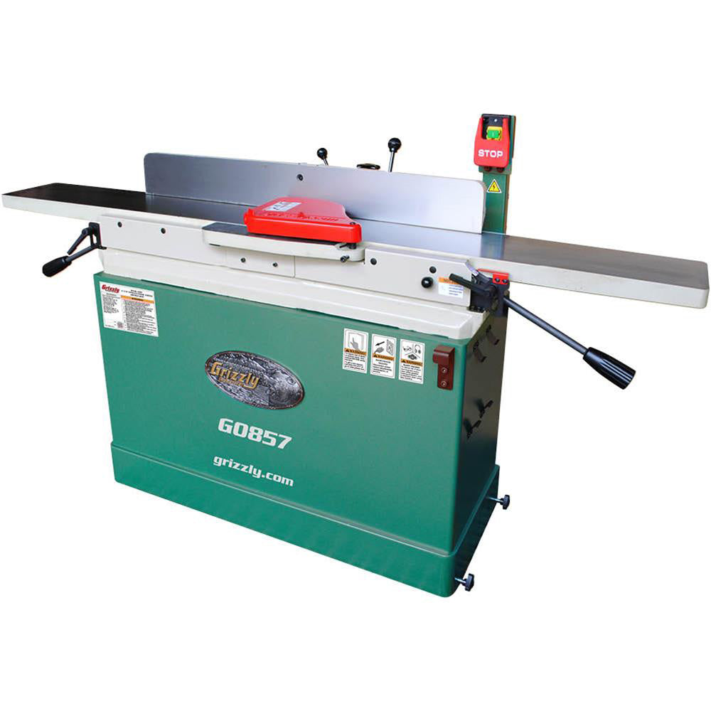 Grizzly, Grizzly G0857 230V 8 Inch x 76 Inch Parallelogram Jointer with Mobile Base