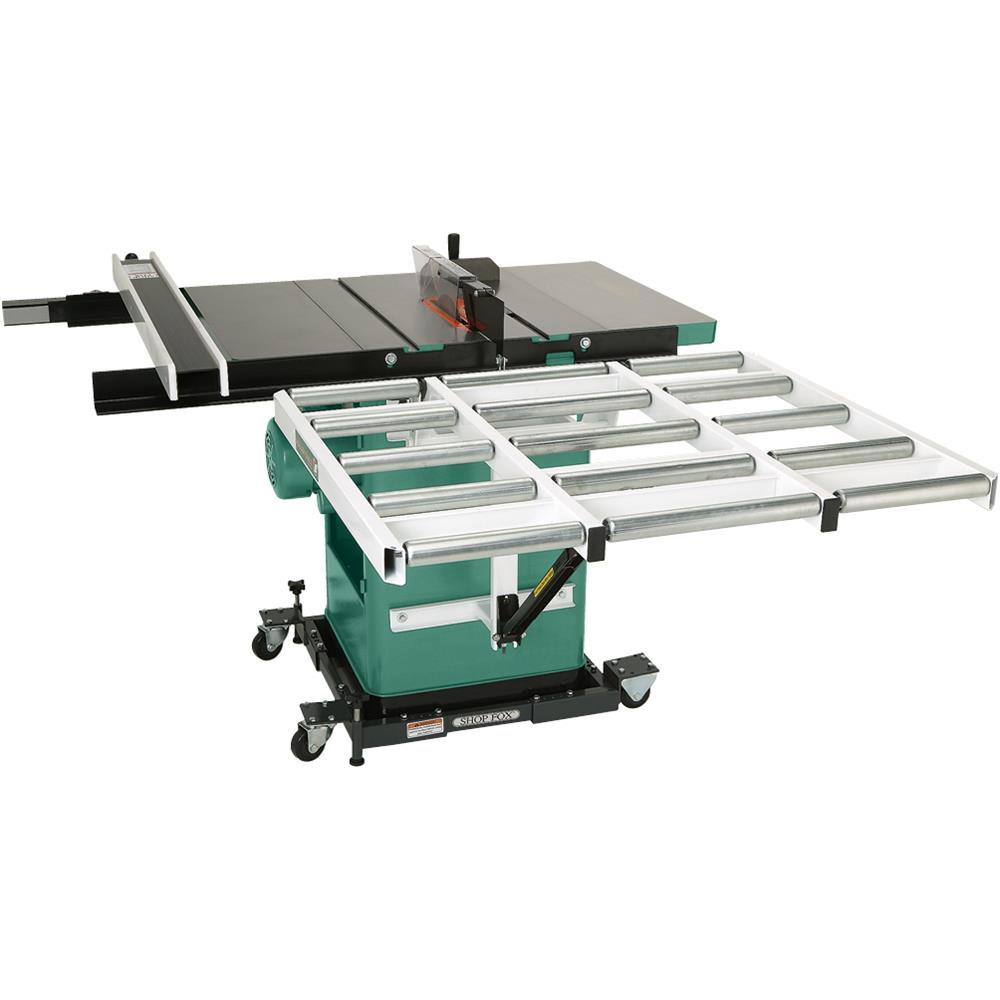 Grizzly, Grizzly G1317 37 Inch Double Level Table Saw Outfeed Roller System