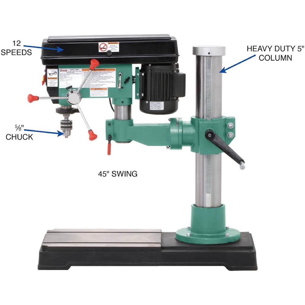 Grizzly, Grizzly G9969 110V/220V Radial Drill Press