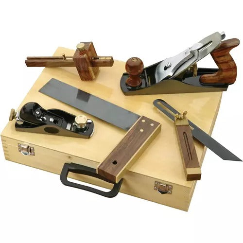 Grizzly, Grizzly H6196 5 Piece Professional Woodworking Kit w/ Rosewood Brass Accents