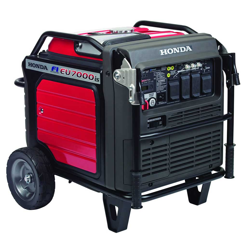 Honda, Honda EU7000IS 7,000 Watt 120V/240V Portable Gas Powered Inverter Generator w/ CO-Minder