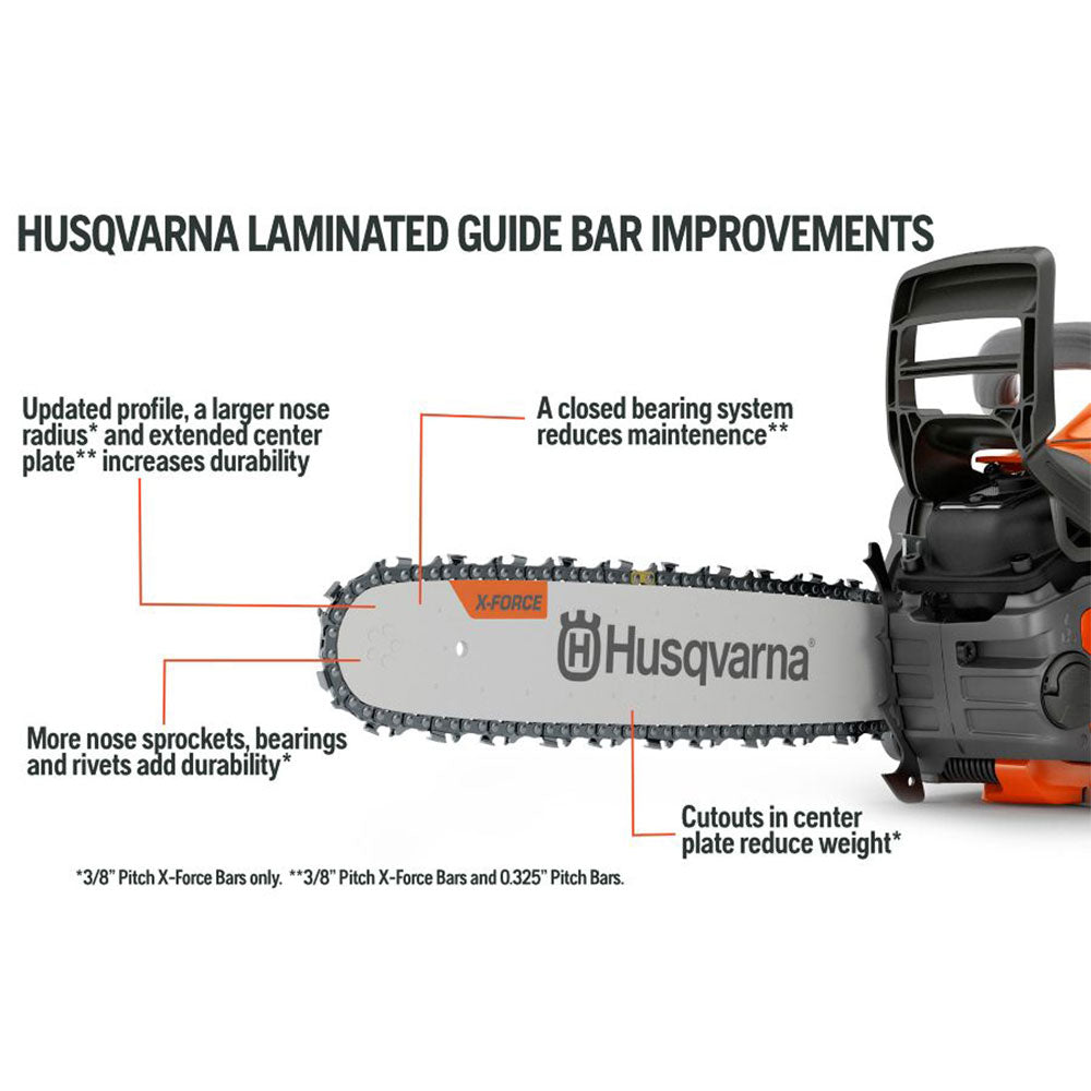 Husqvarna, Husqvarna 599303172 20" XF-280 Bar Lam Chainsaw Guide Bar