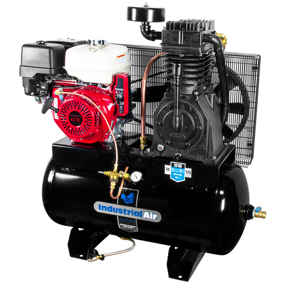 Industrial Air, Industrial Air IH1393075 30 Gallon 13 HP Truck Mount Air Compressor w/Engine