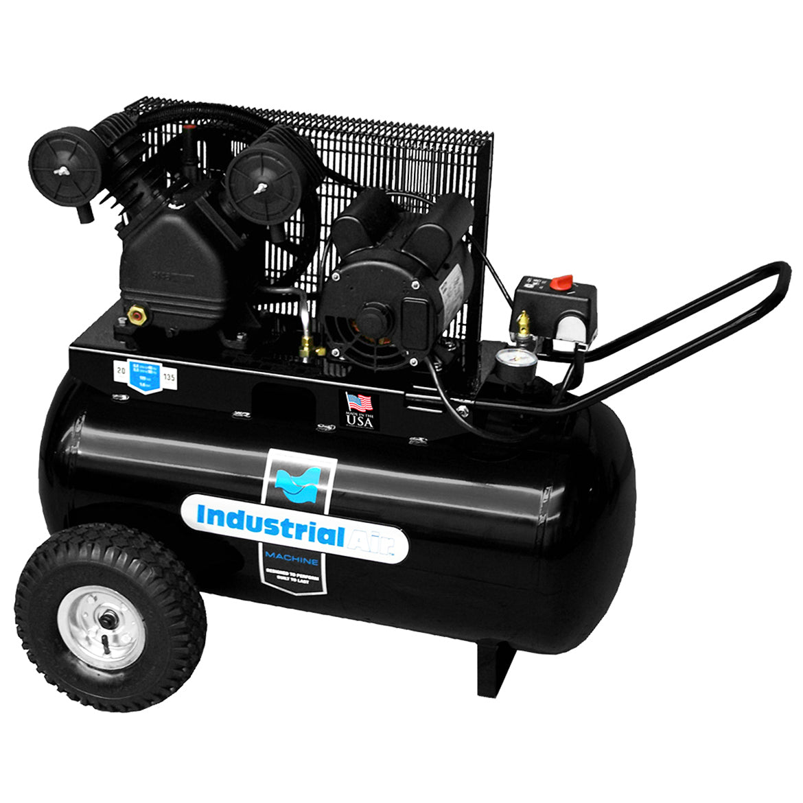 Industrial Air, Industrial Air IP1682066.MN 120-Volt 20 Gallon 1.6 HP Horizontal Air Compressor