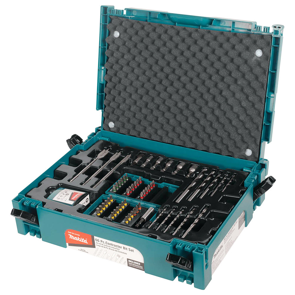 Makita, Makita B-51661 Heavy Duty Portable Contractor Bit Set - 66pc