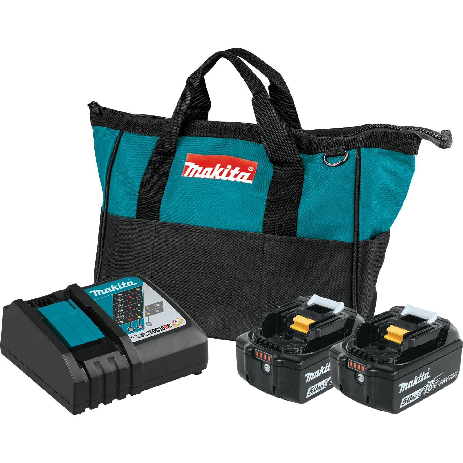 Makita, Makita BL1850BDC2 18V LXT Li-Ion Battery w/ Rapid Optimum Charger Starter Pack