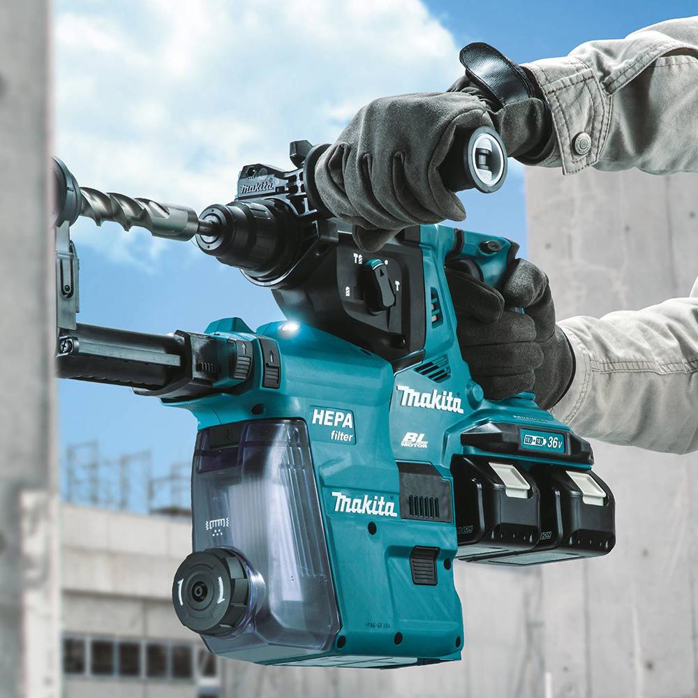 Makita, Makita DX09 18 Volt 1 Inch HEPA Filter Rotary Hammer Dust Extractor Attachment