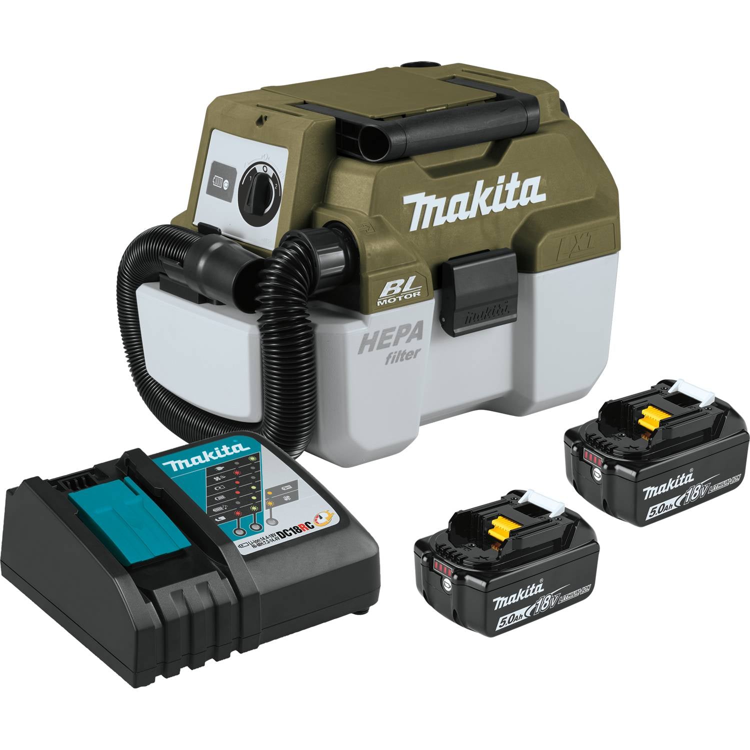 Makita Outdoor Adventure, Makita Outdoor Adventure ADCV11T 18V LXT Brushless Wet/Dry Vacuum Kit 5.0Ah