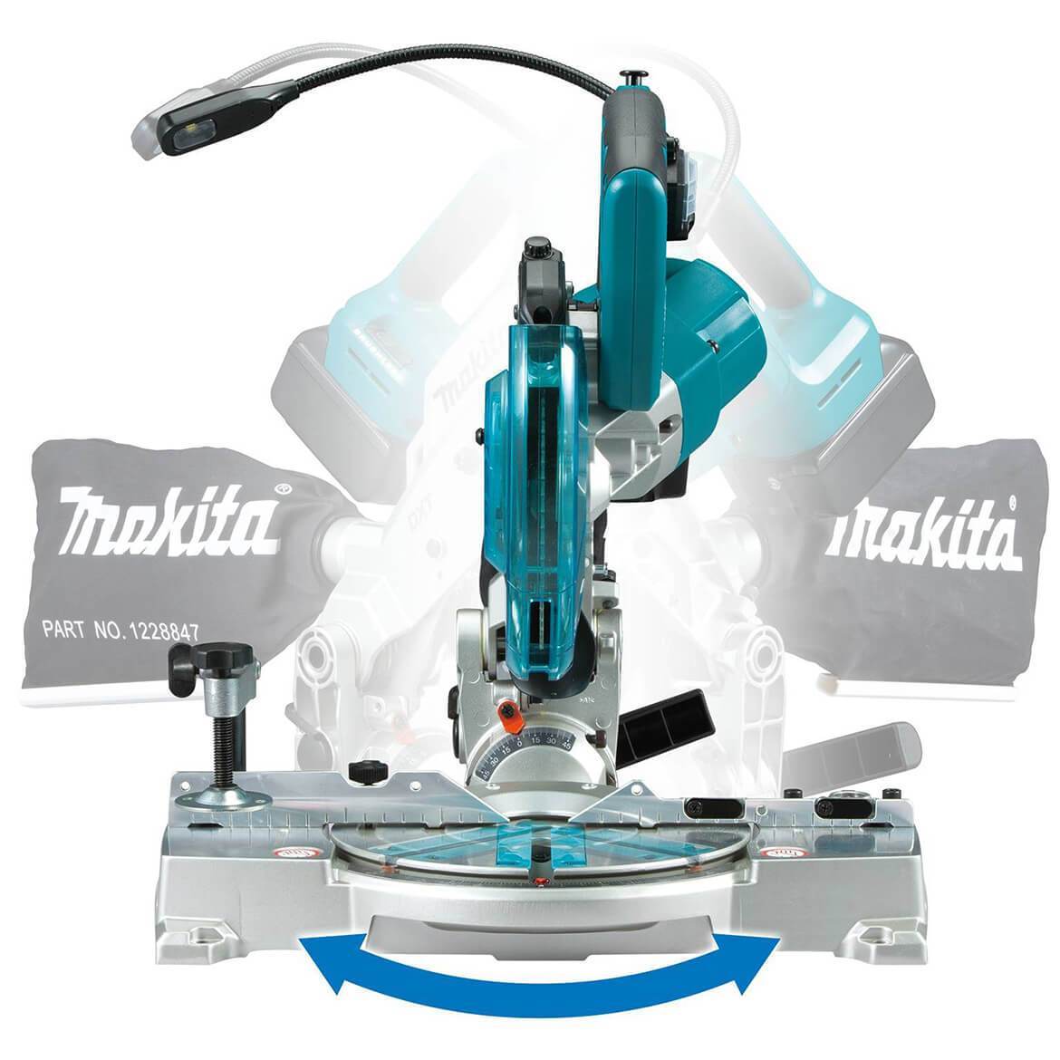 Makita, Makita XSL05Z 18-Volt LXT Dual-Bevel Compound Miter Saw w/ Laser - Bare Tool