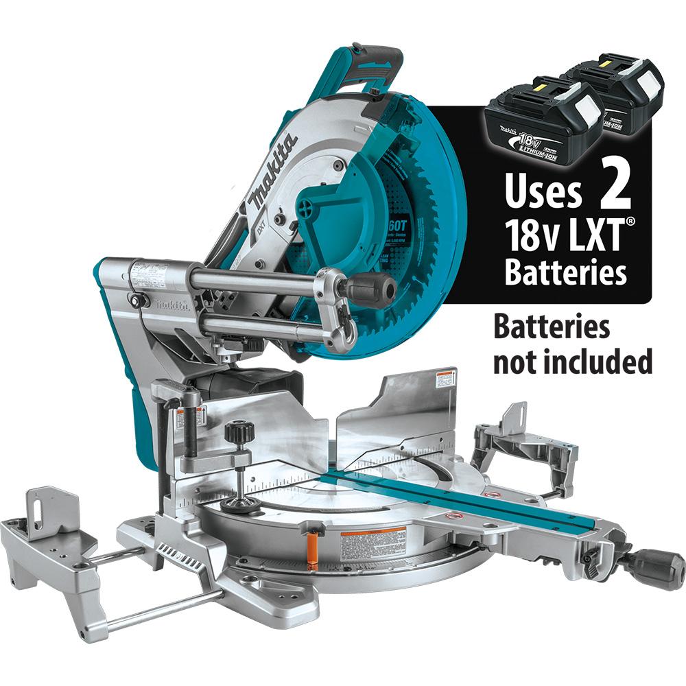 Makita, Makita XSL07Z 18 Volts X2 LXT Brushless Dual Miter Saw with Laser, Tool Only