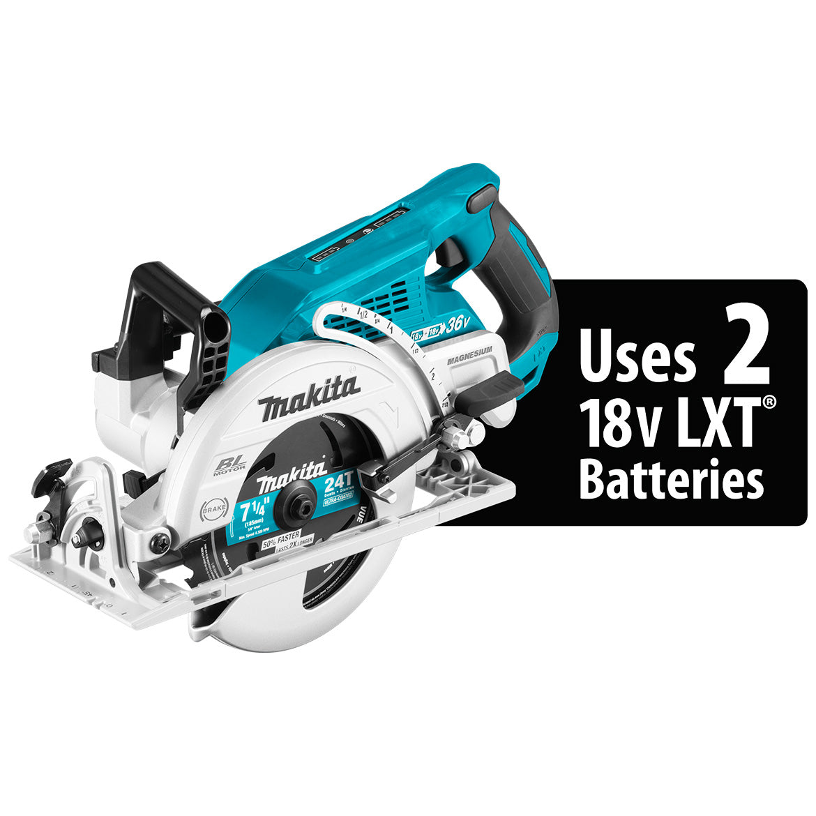 Makita, Makita XSR01Z 36-Volt 7-1/4-Inch X2 LXT Rear Handle Circular Saw - Bare Tool