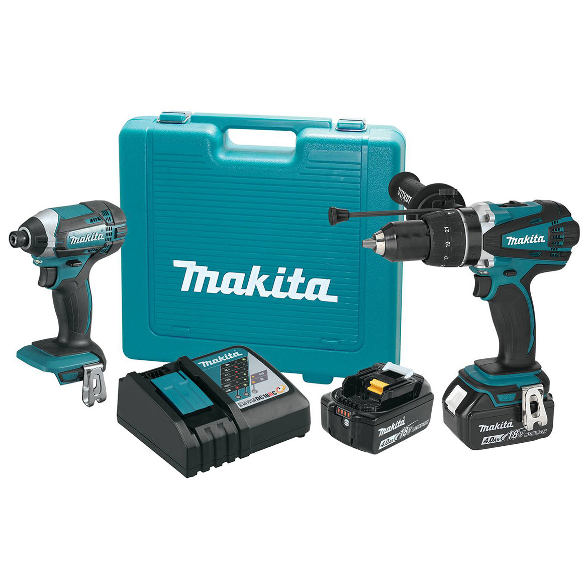 Makita, Makita XT263M 18-Volt 4.0Ah 2-Tool Impact Driver and Drill Driver Combo Kit