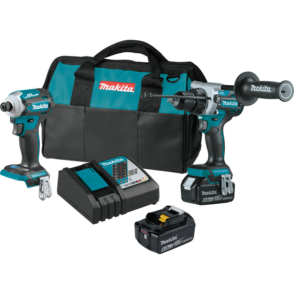 Makita, Makita XT288G 18V LXT Li-Ion Brushless Cordless 2 Tool Combo Kit w/ Battery