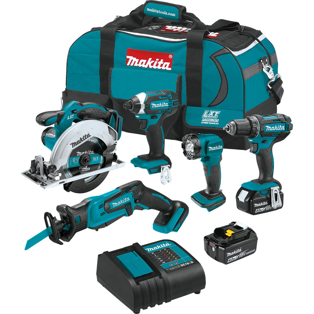 Makita, Makita XT510SM 18V LXT Li-Ion Cordless 5 Tool Combo Kit w/ 4.0Ah Battery