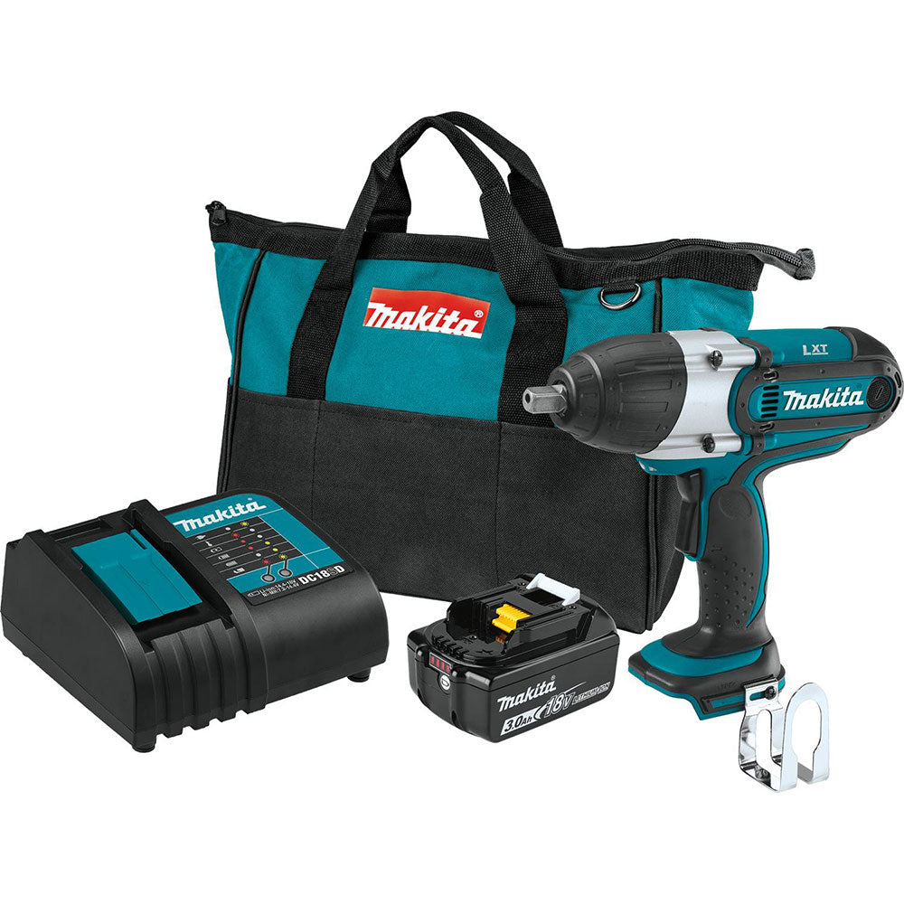 Makita, Makita XWT04S1 18V LXT Li-Ion 1/2" Sq. Drive Cordless Impact Wrench Kit