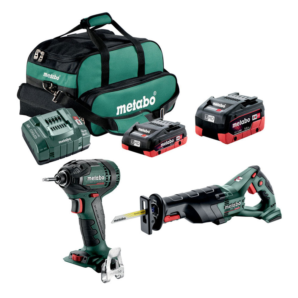 Metabo, Metabo US685192800 18V Brushless LTX Recip Saw Impact Driver Combo Kit