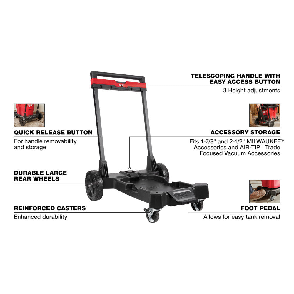 Milwaukee, Milwaukee 0933-20 Premium Wet/Dry Vacuum Cart