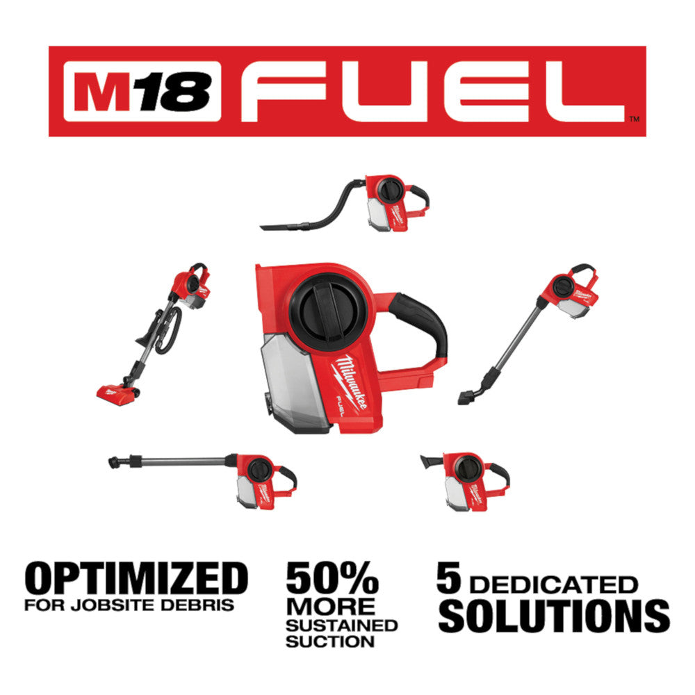 Milwaukee, Milwaukee 0940-20 M18 FUEL Cordless Lithium-Ion Brushless Compact Vacuum