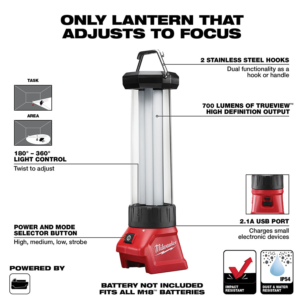 Milwaukee, Milwaukee 2363-20 M18 18V Led Lantern/Flood Light - Bare Tool