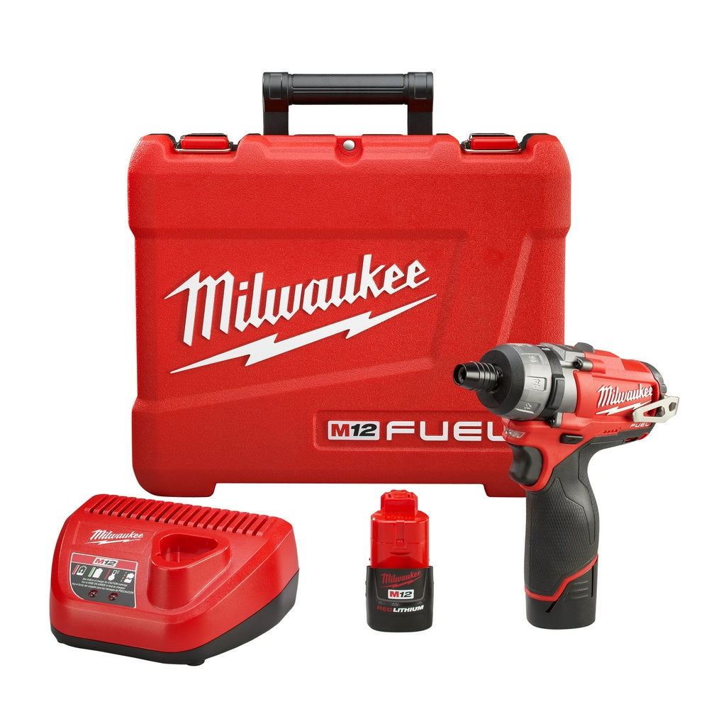 Milwaukee, Milwaukee 2402-22 M12 FUEL 12V 1/4-Inch Hex 2-Speed Screwdriver Kit