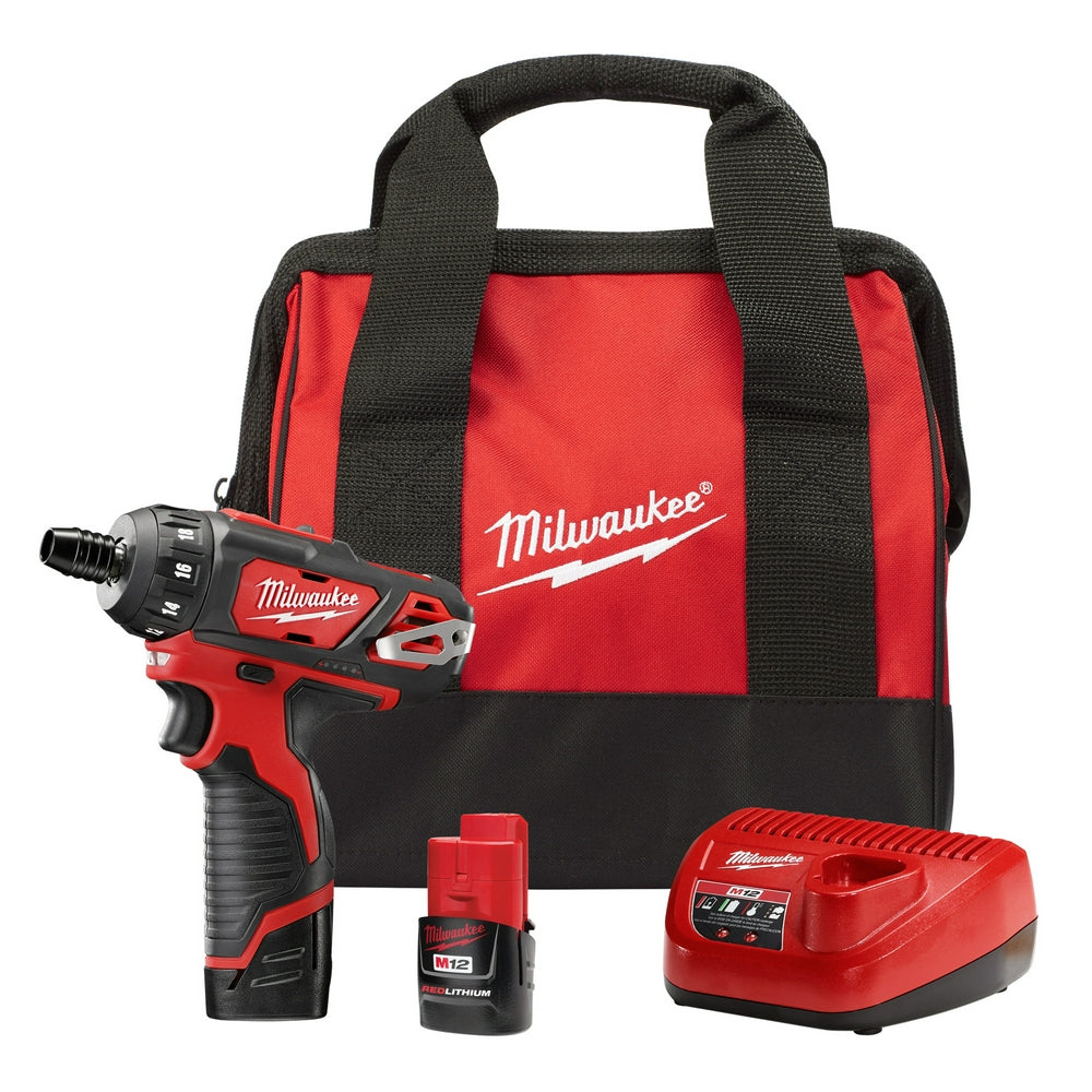 Milwaukee, Milwaukee 2406-22 M12 12V 1/4-Inch Hex 2-Speed Screwdriver Kit