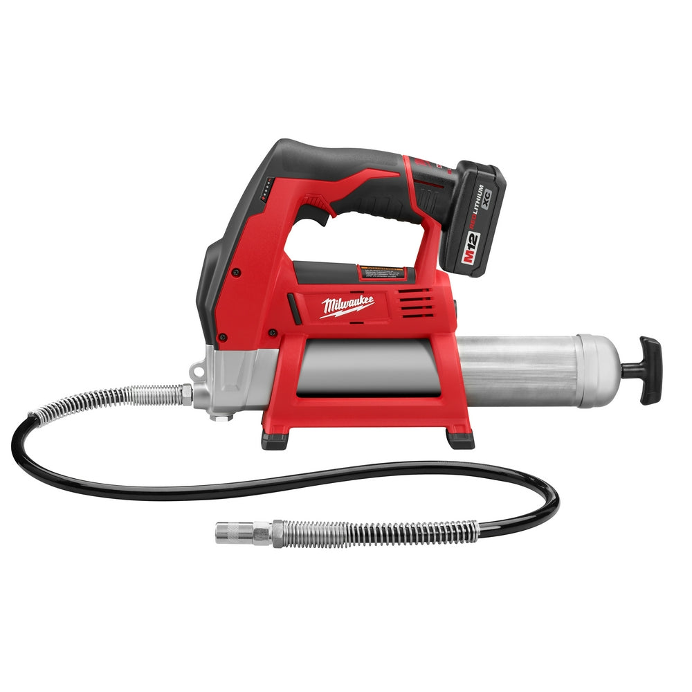 Milwaukee, Milwaukee 2446-21XC M12 12V 14-Inch Lithium-Ion Grease Gun Kit