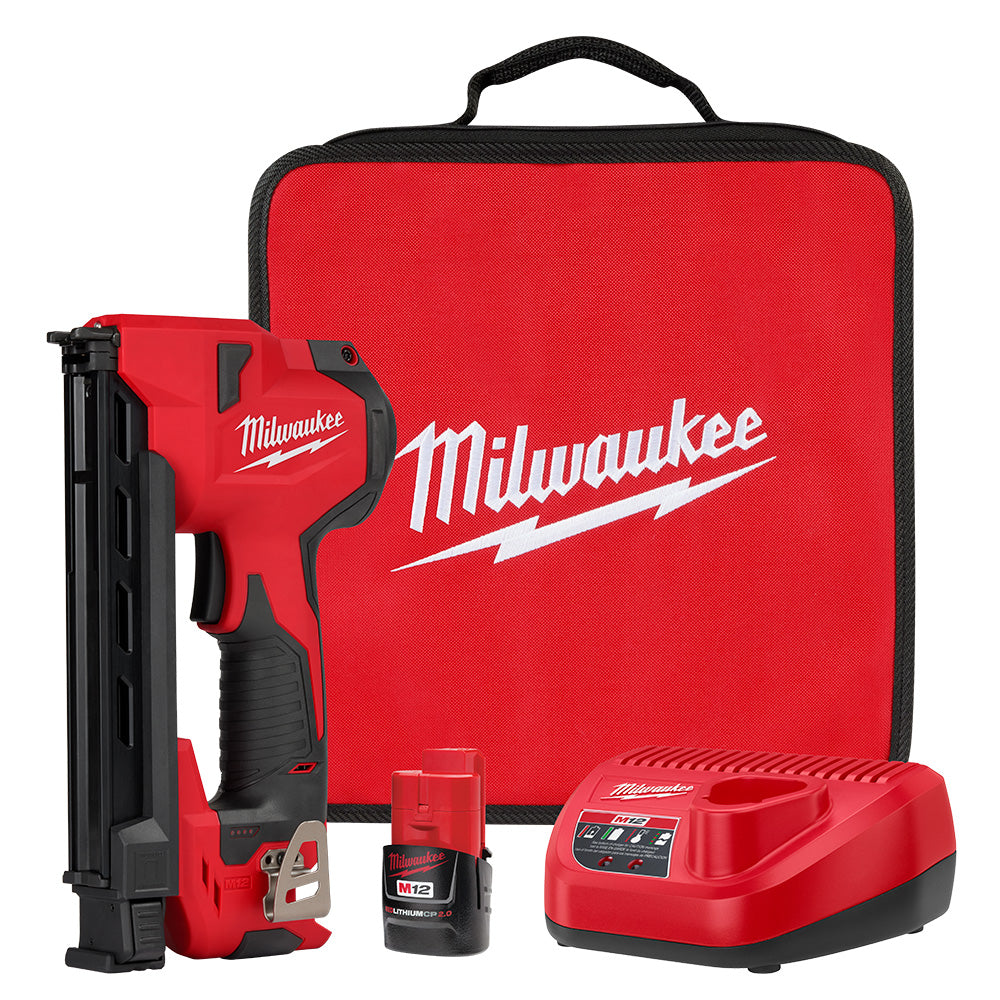 Milwaukee, Milwaukee 2448-21 M12 12V Cordless Li-Ion Brushed Cable Stapler Kit