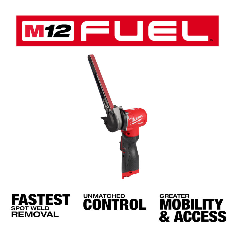 Milwaukee, Milwaukee 2482-20 12V FUEL M12 1/2" X 18" Cordless Bandfile - Bare Tool