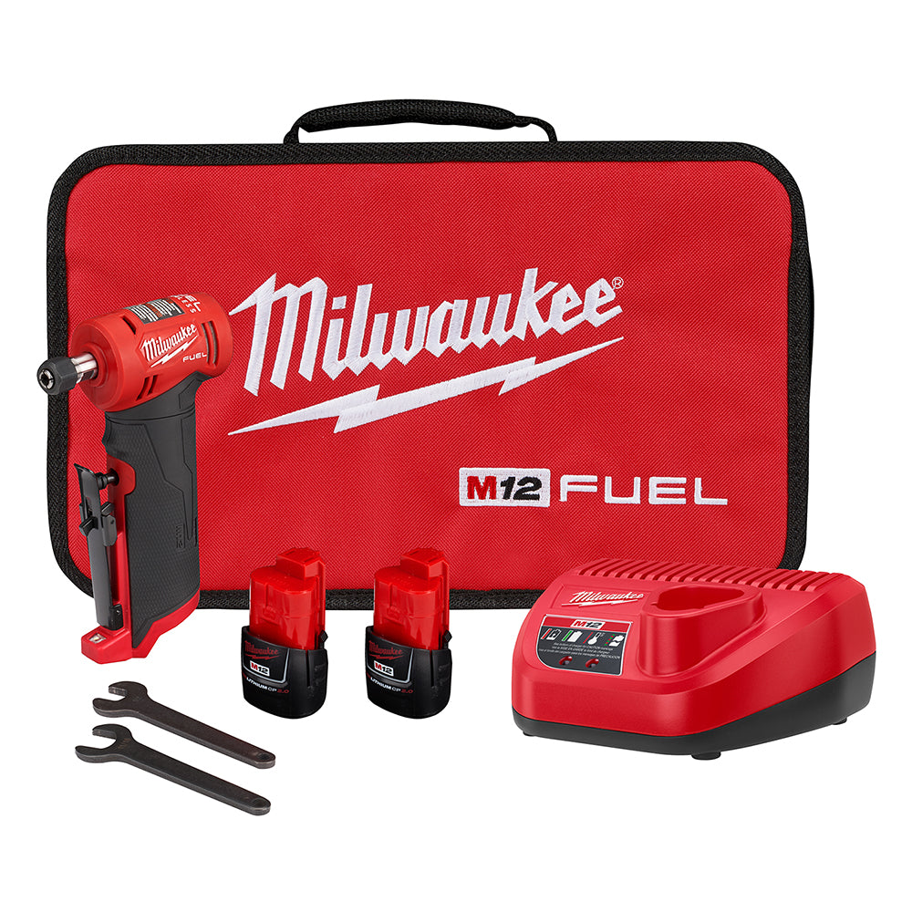 Milwaukee, Milwaukee 2485-22 M12 FUEL 12V 1/4 Inch Right Angle Die Grinder Kit