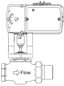 Schneider Electric, VA-7211-804-4-01    | VB: 1/2 in, 2W, Globe, STR, NPT, UO, BR, 0.4 cv, 250 PSI; Act (MA51-7103-100): Elec, 2Pos, SR, NO, 24 VAC/VDC, 20-30 VDC, Plen, 105 lbf, Linear, N2  |   Schneider Electric